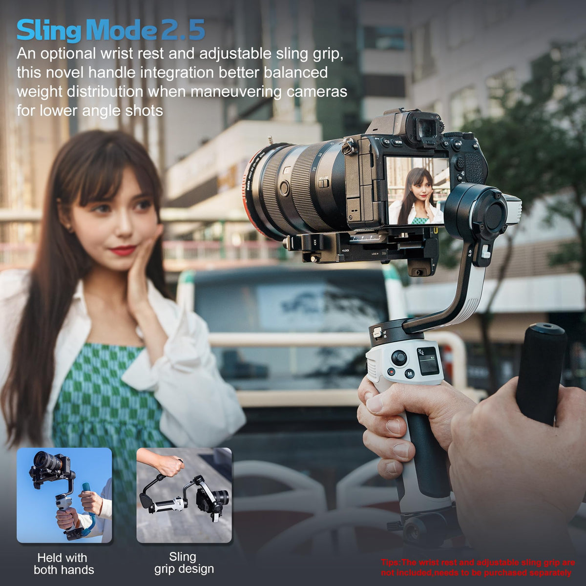 Lightweight 3-Axis Camera Gimbal Stabilizer N820882
