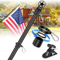 5ft Tangle-Free Stainless Steel Flag Pole Kit C1151