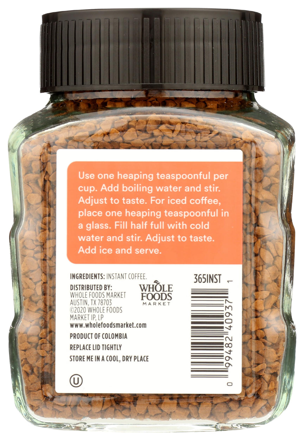Instant Coffee Dark Roast 3.5 Ounce A870