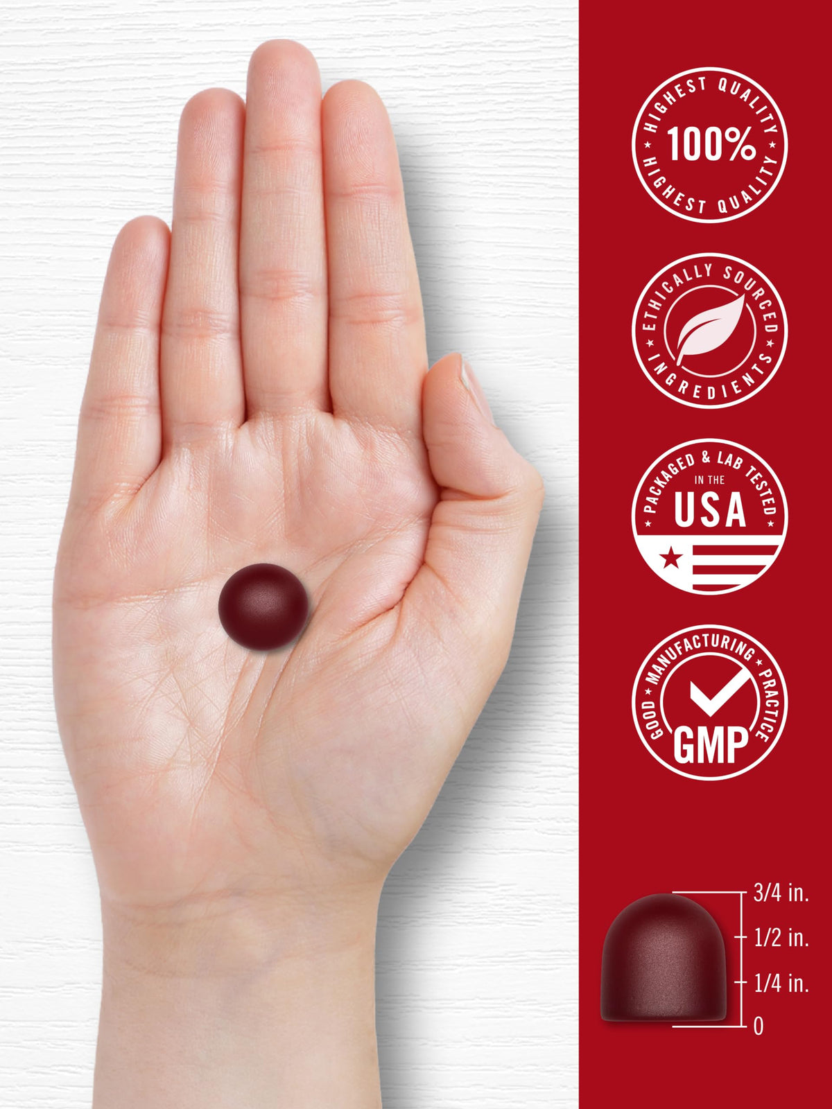 Beet Root Gummies 60 Count Strawberry Flavor P74802