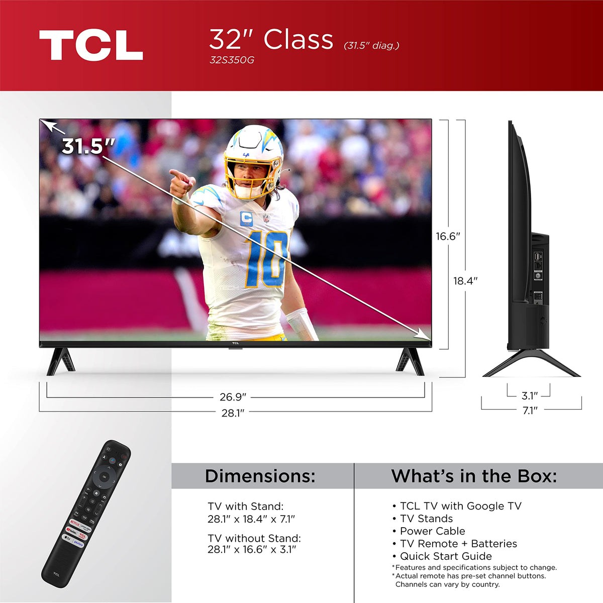 32-Inch 1080p LED Smart TV T37665