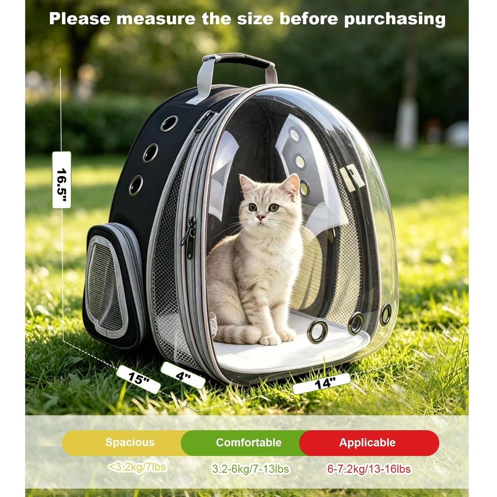 Expandable Pet Backpack Cats Dogs Carrier Bag Y9245