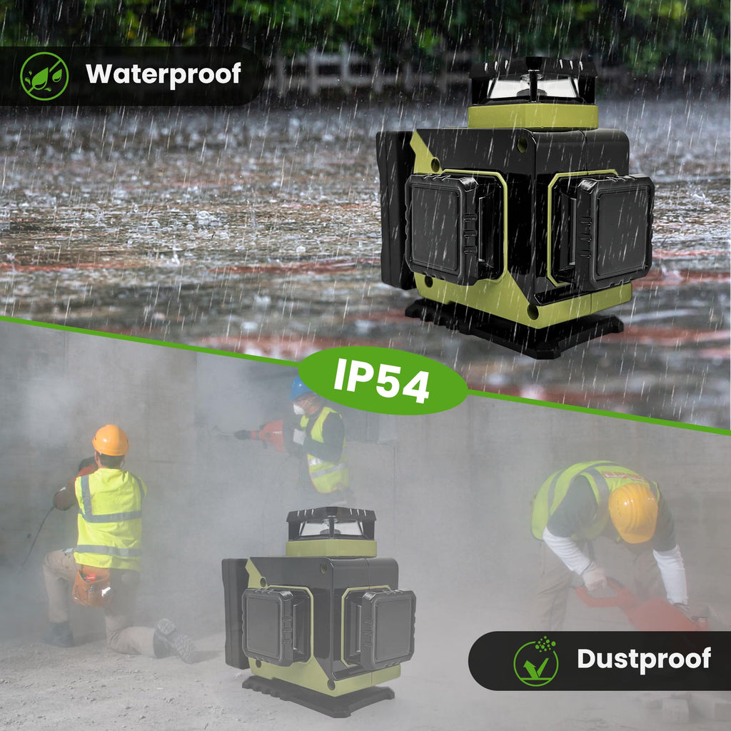 360 Self Leveling Green Laser Level with Magnetic Stand E454319