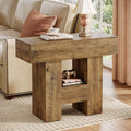 2-Tier Narrow Side Table with Storage Shelf L823