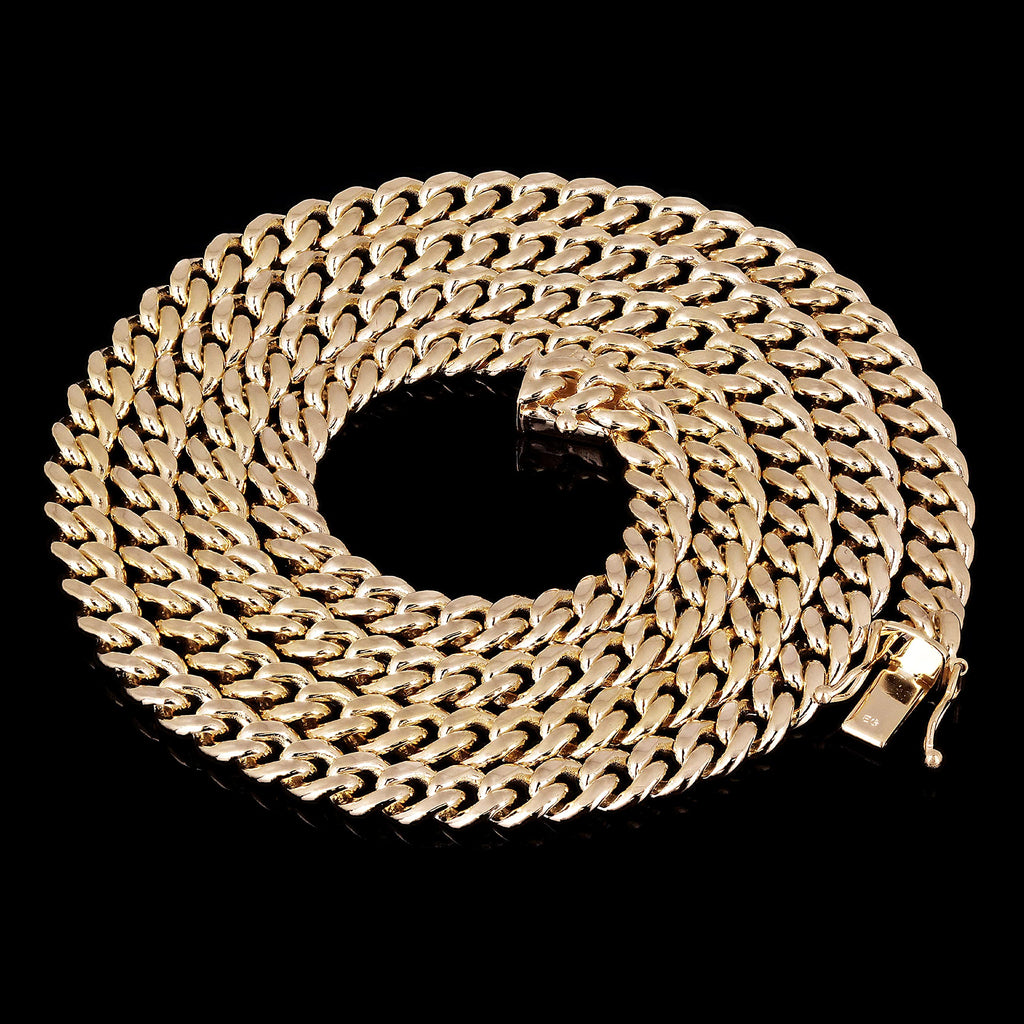 14k Yellow Gold Cuban Curb Link Chain H502