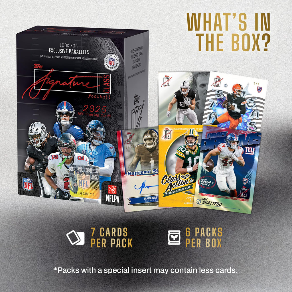 2025 Topps NFL Signature Class Football Value Box Z903