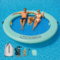 Inflatable Water Hammock with Cup Holders Q9763