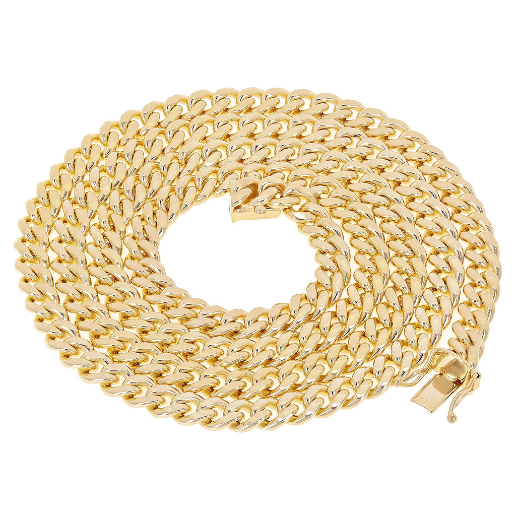14k Yellow Gold Cuban Curb Link Chain H502